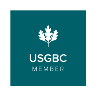 USGBC Member badge (teal on white)
