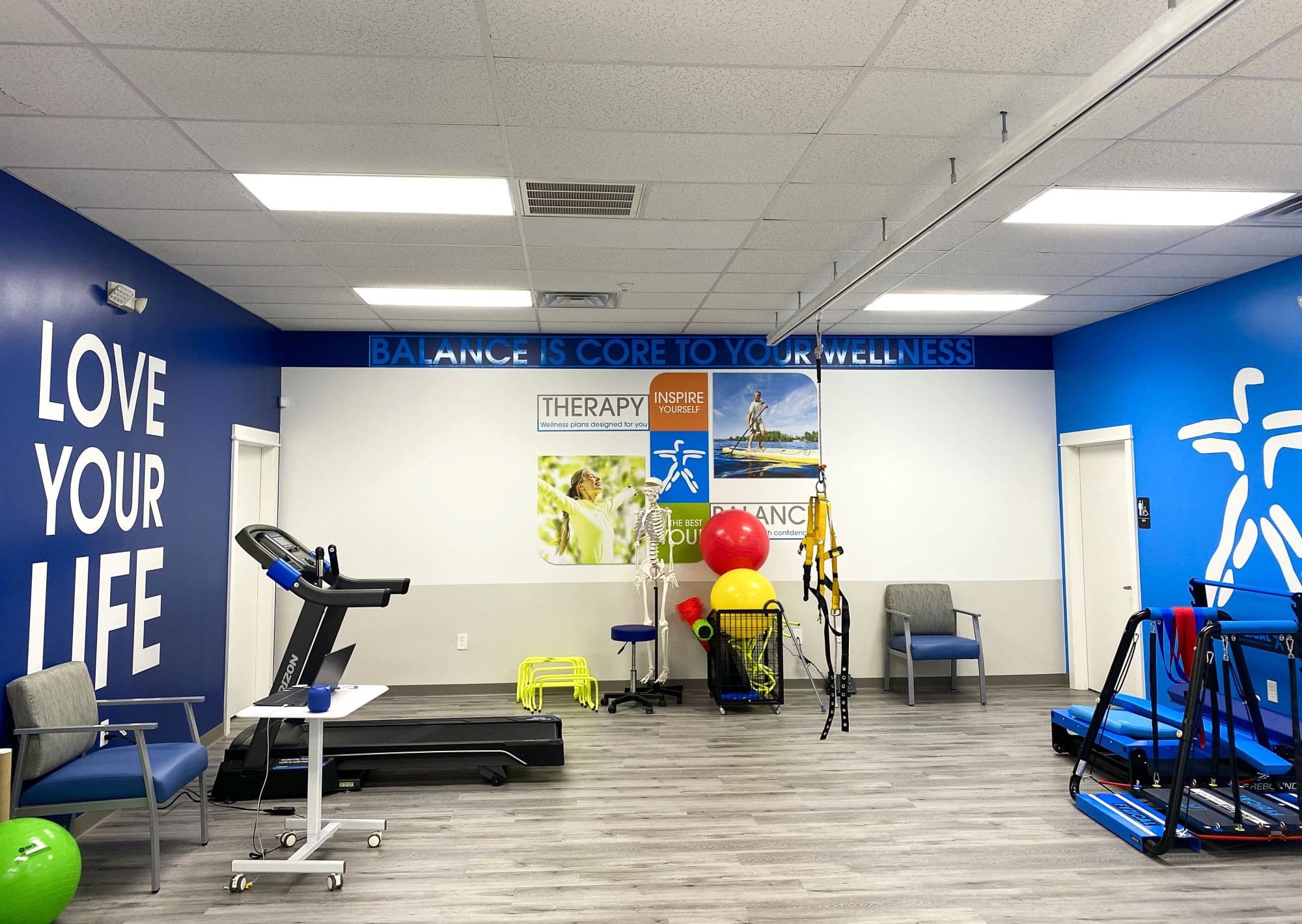 FYZICAL Therapy treatment room commercial renovation