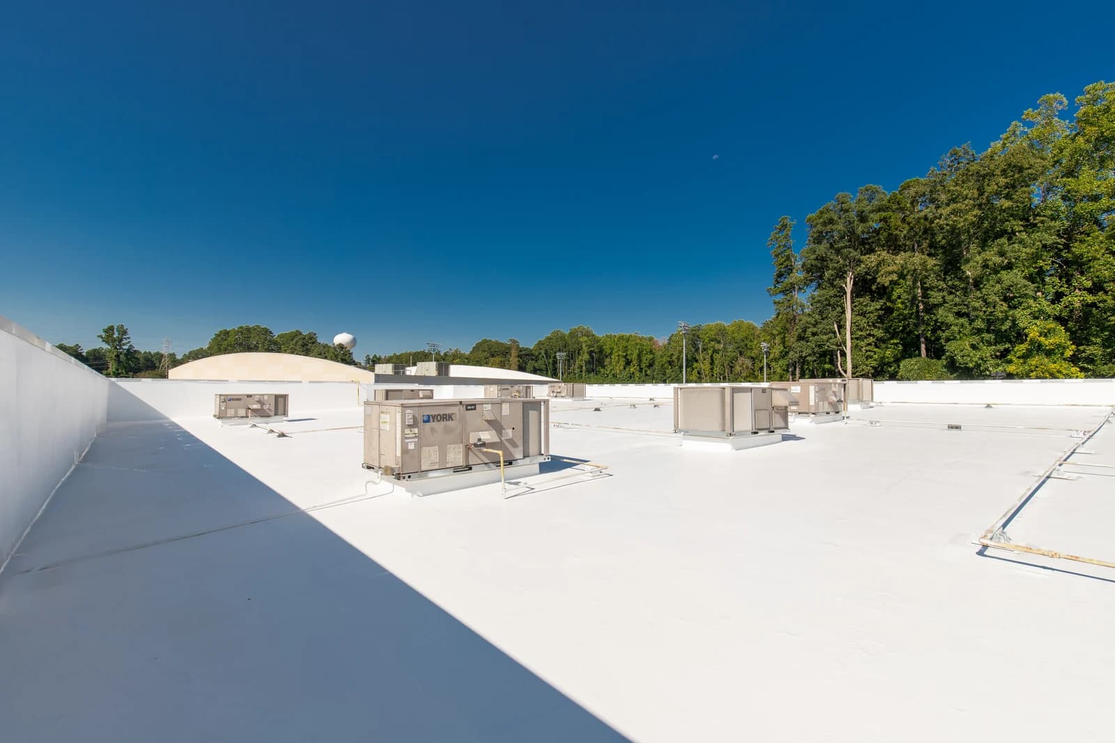 Mountain Island Charter School roof coating, installation detail 3