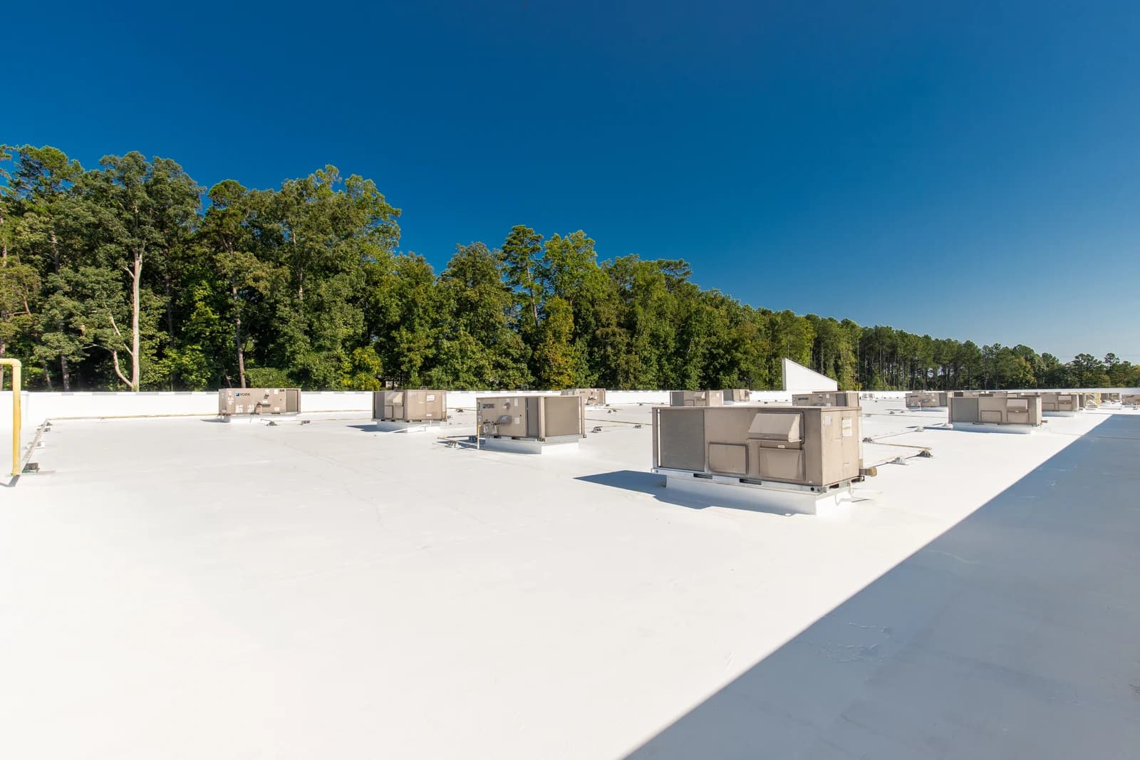 Mountain Island Charter School roof coating, installation detail 5