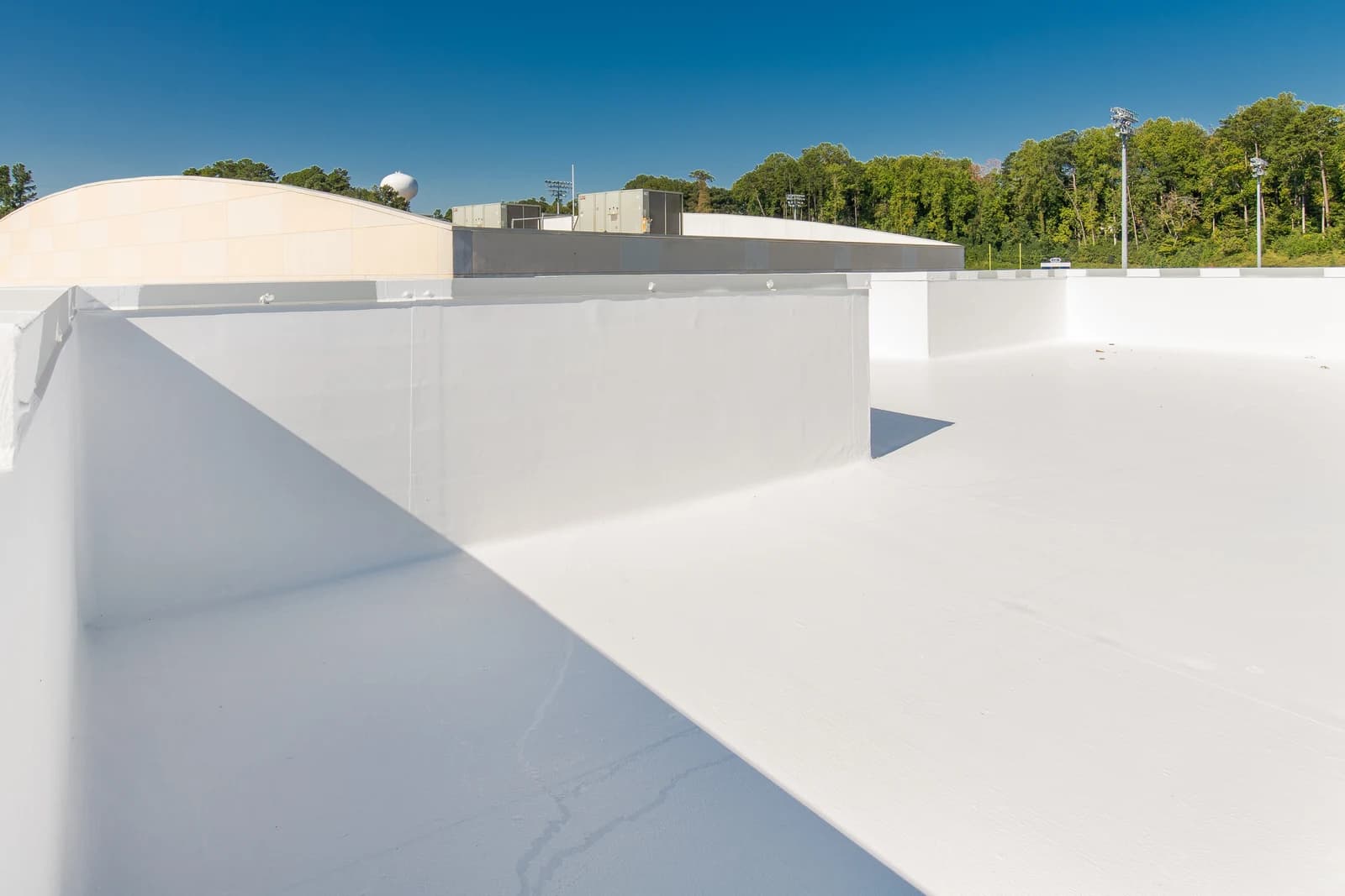 Mountain Island Charter School roof coating, installation detail 6