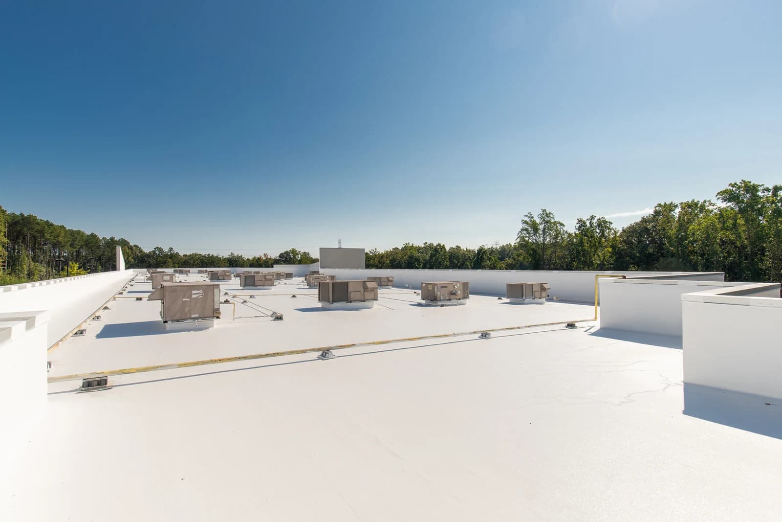 Mountain Island Charter School roof coating, installation detail 7