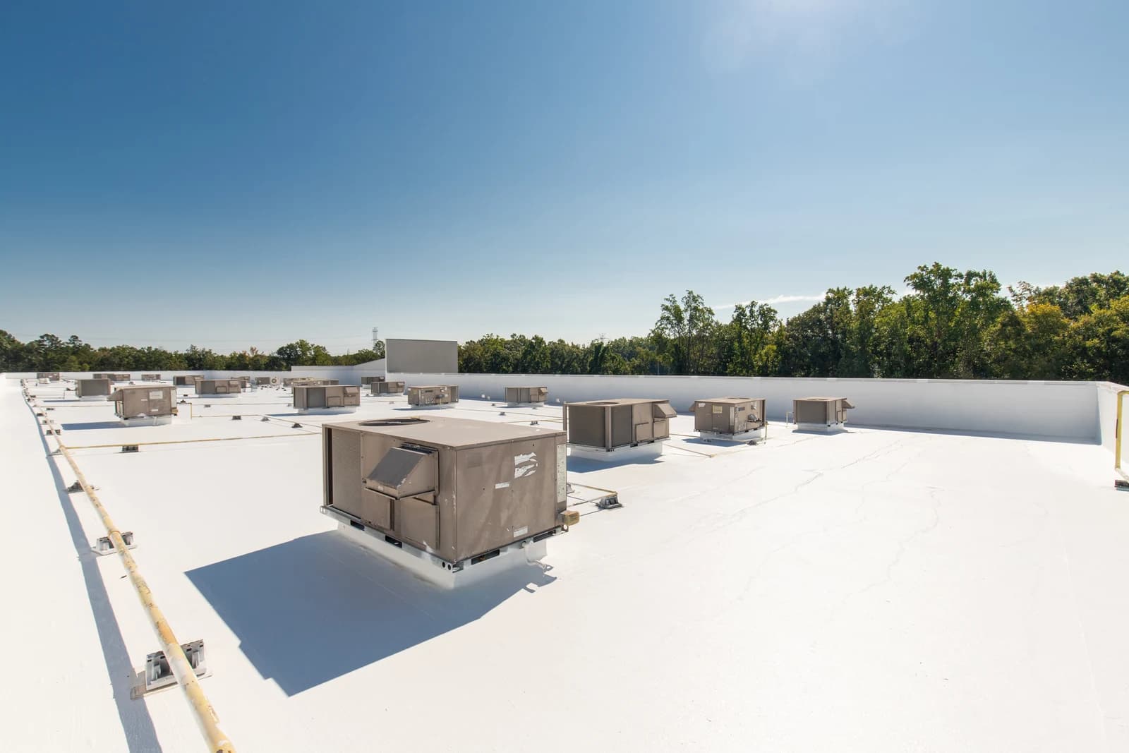 Mountain Island Charter School roof coating, installation detail 8