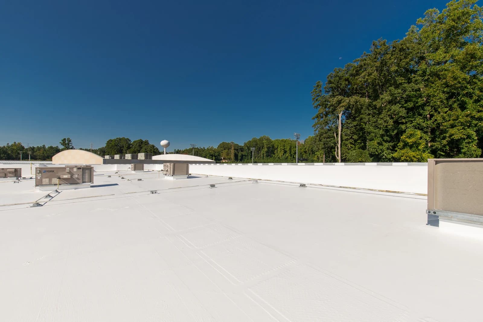 Mountain Island Charter School roof coating, installation detail 11