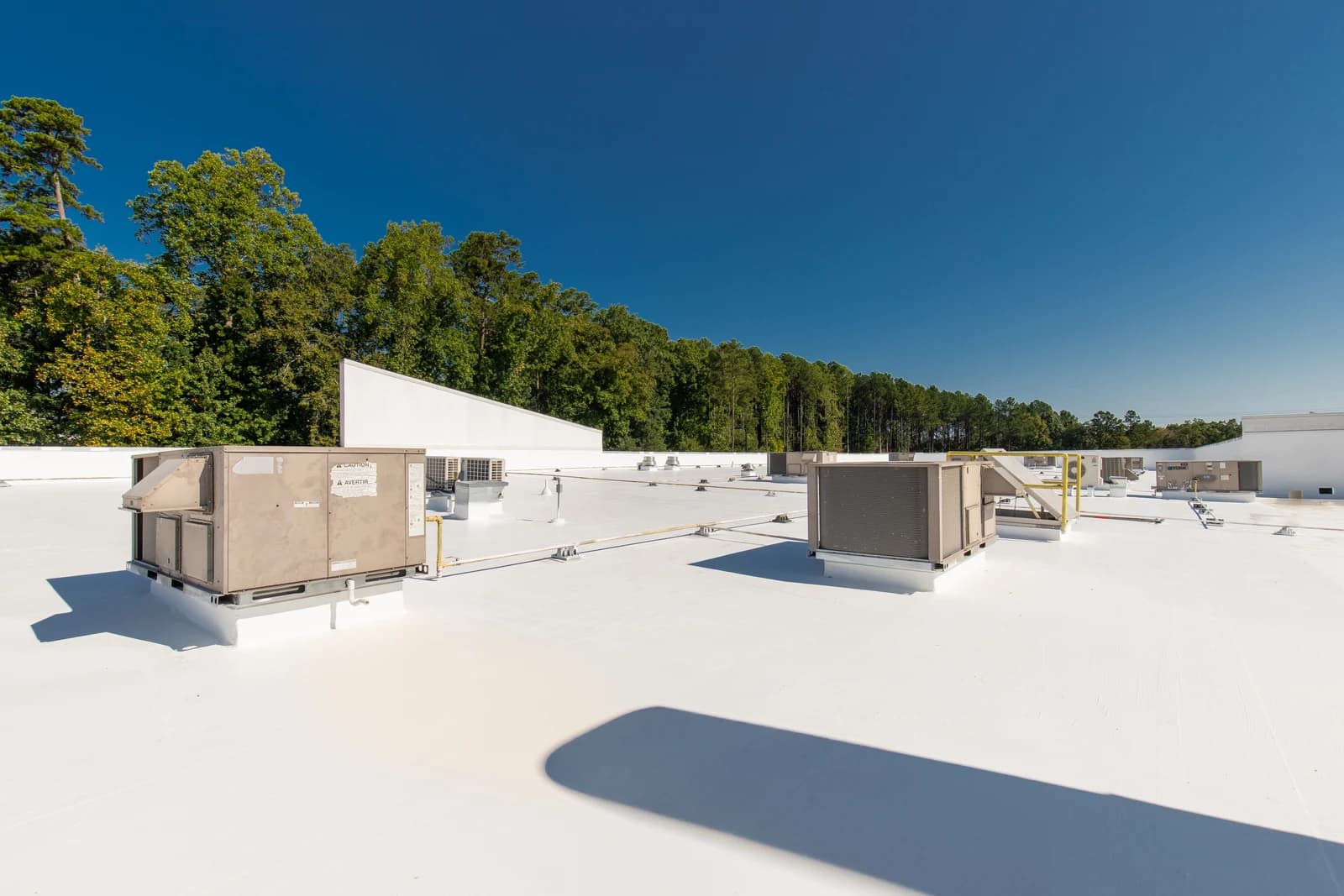 Mountain Island Charter School roof coating, installation detail 12