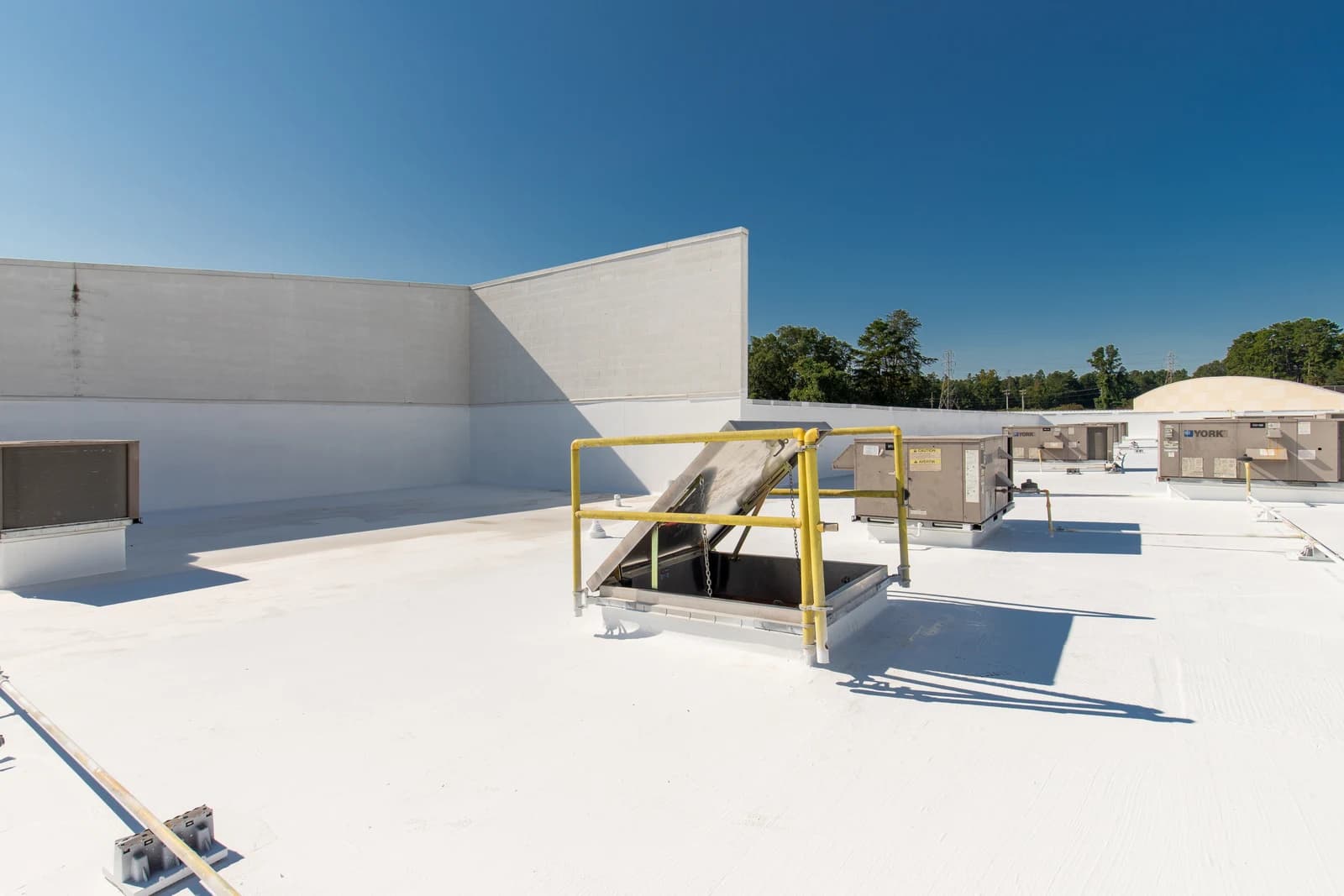 Mountain Island Charter School roof coating, installation detail 13