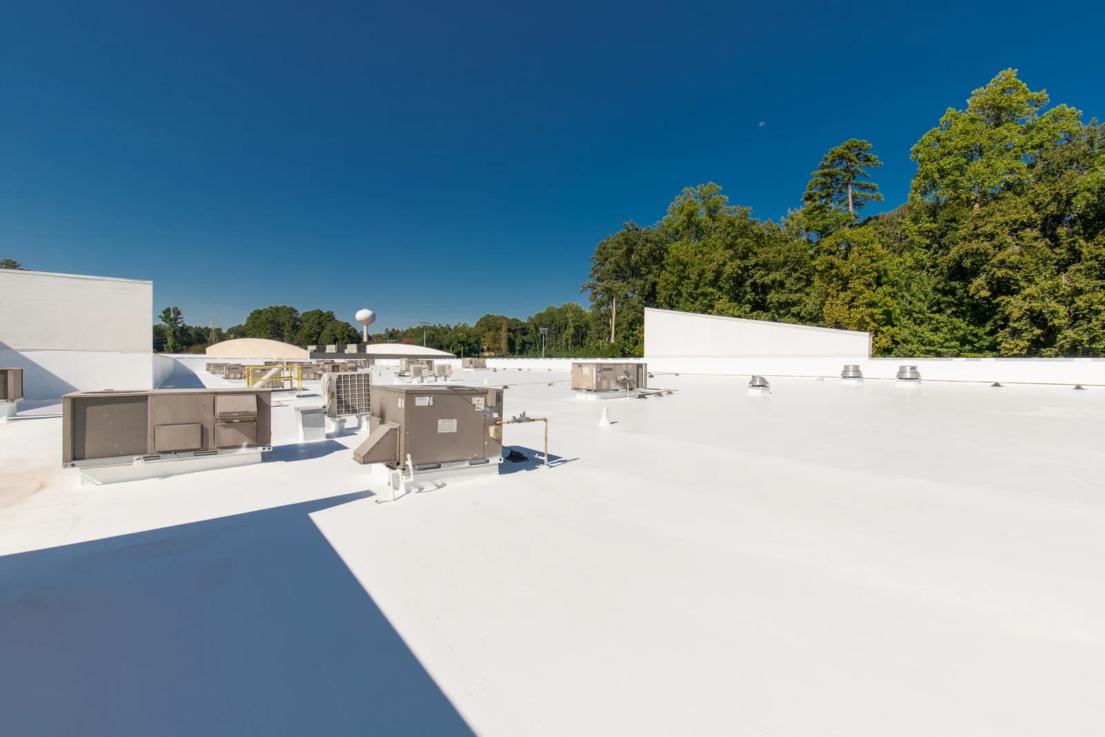 Mountain Island Charter School roof coating, installation detail 14