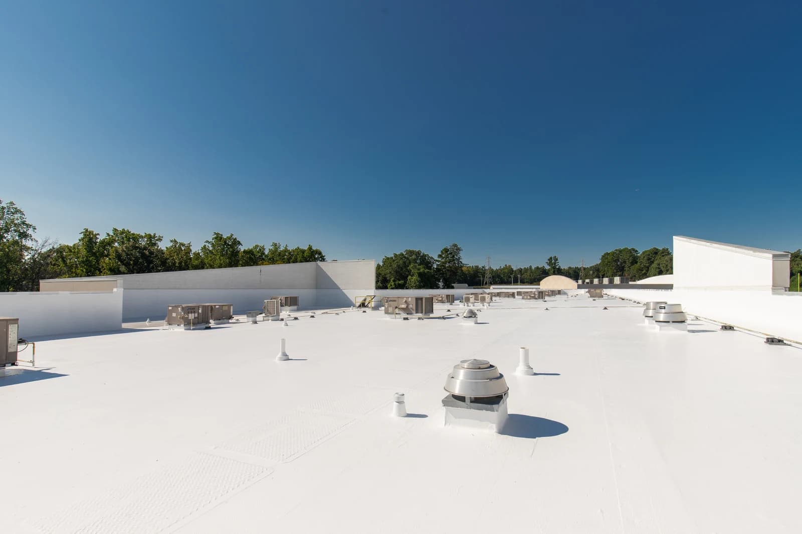 Mountain Island Charter School roof coating, installation detail 15