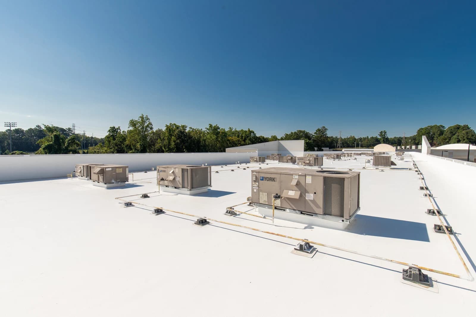 Mountain Island Charter School roof coating, installation detail 17