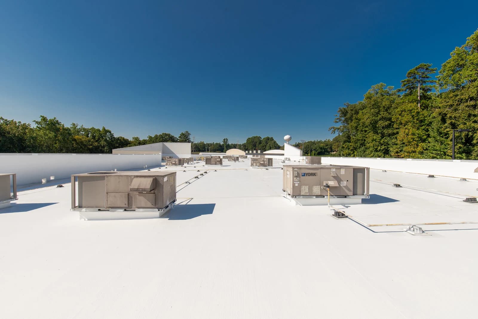 Mountain Island Charter School roof coating, installation detail 18