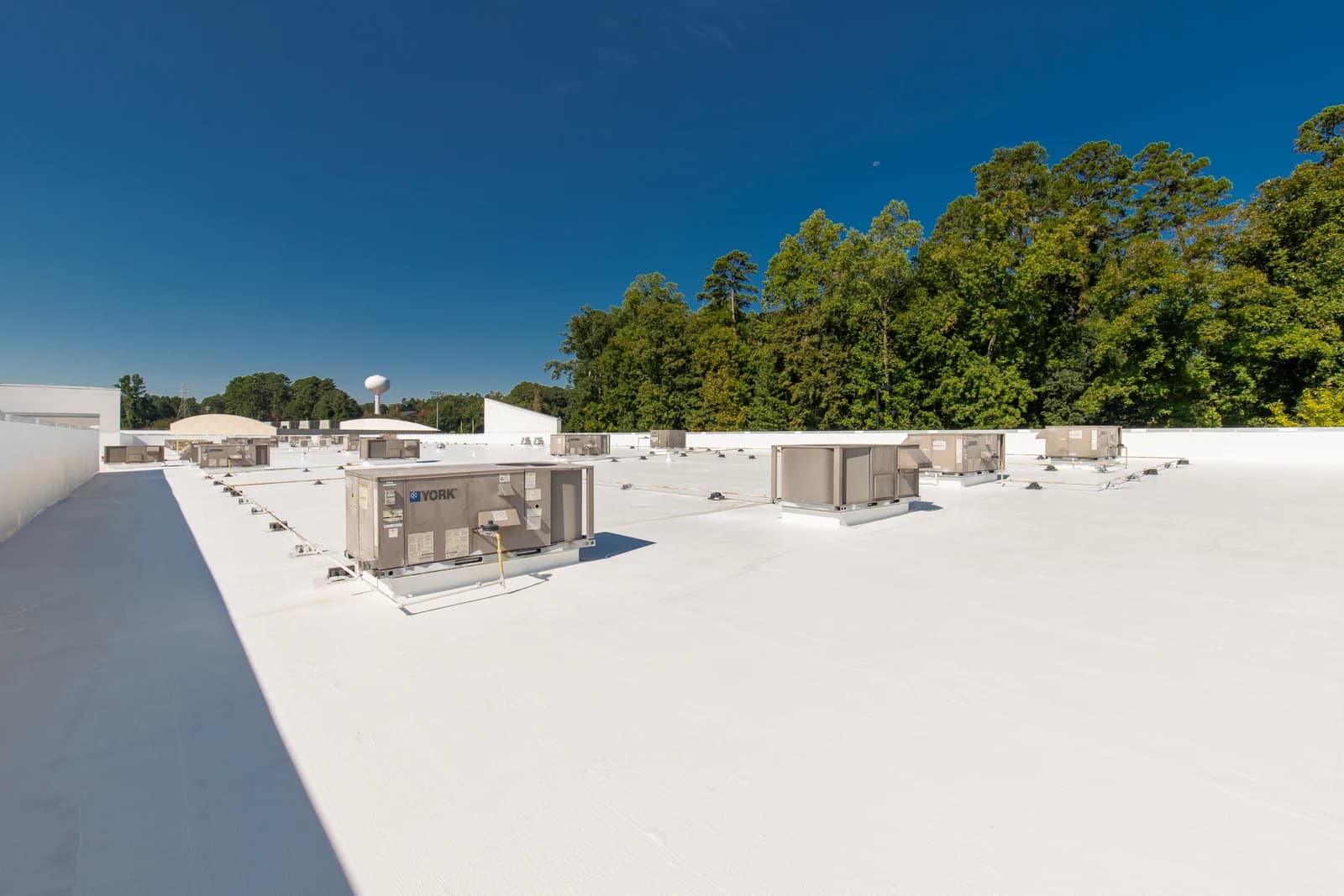 Mountain Island Charter School roof coating, installation detail 19