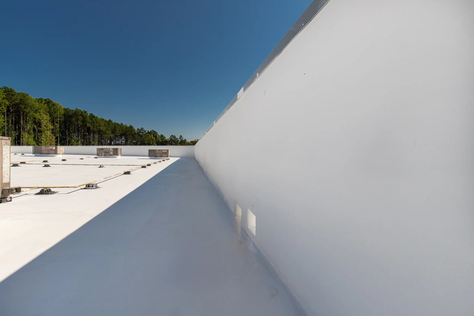 Mountain Island Charter School roof coating, installation detail 20