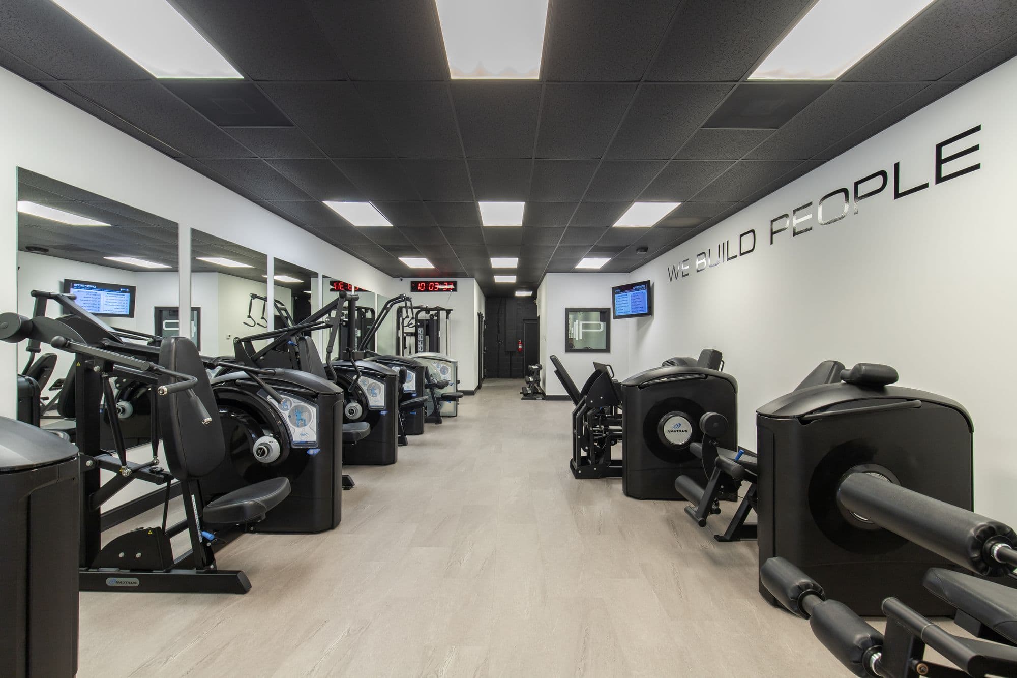 Pure Physique interior gym build-out and fitness studio upfit