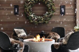 holiday firepit outdoor entertainment
